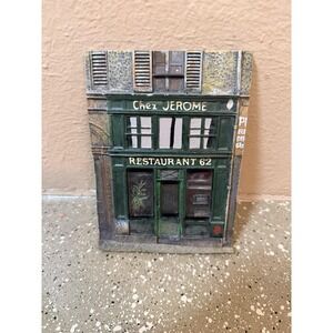 3D Sculpted Resin Chez Jerome Restaurant 62 by Chiu Tak Hak Wall‎ Plaque Art